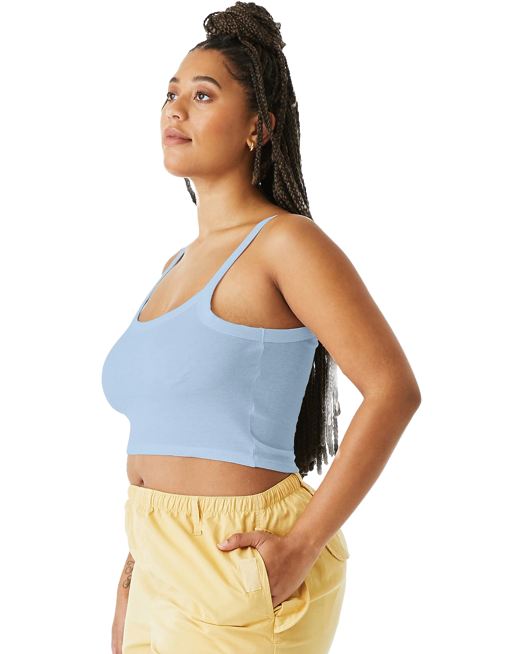 1012 Women’s Micro Rib Spaghetti Strap Tank Top