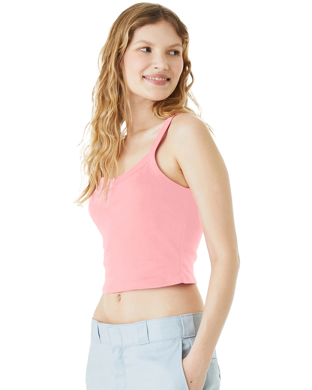 1012 Women’s Micro Rib Spaghetti Strap Tank Top