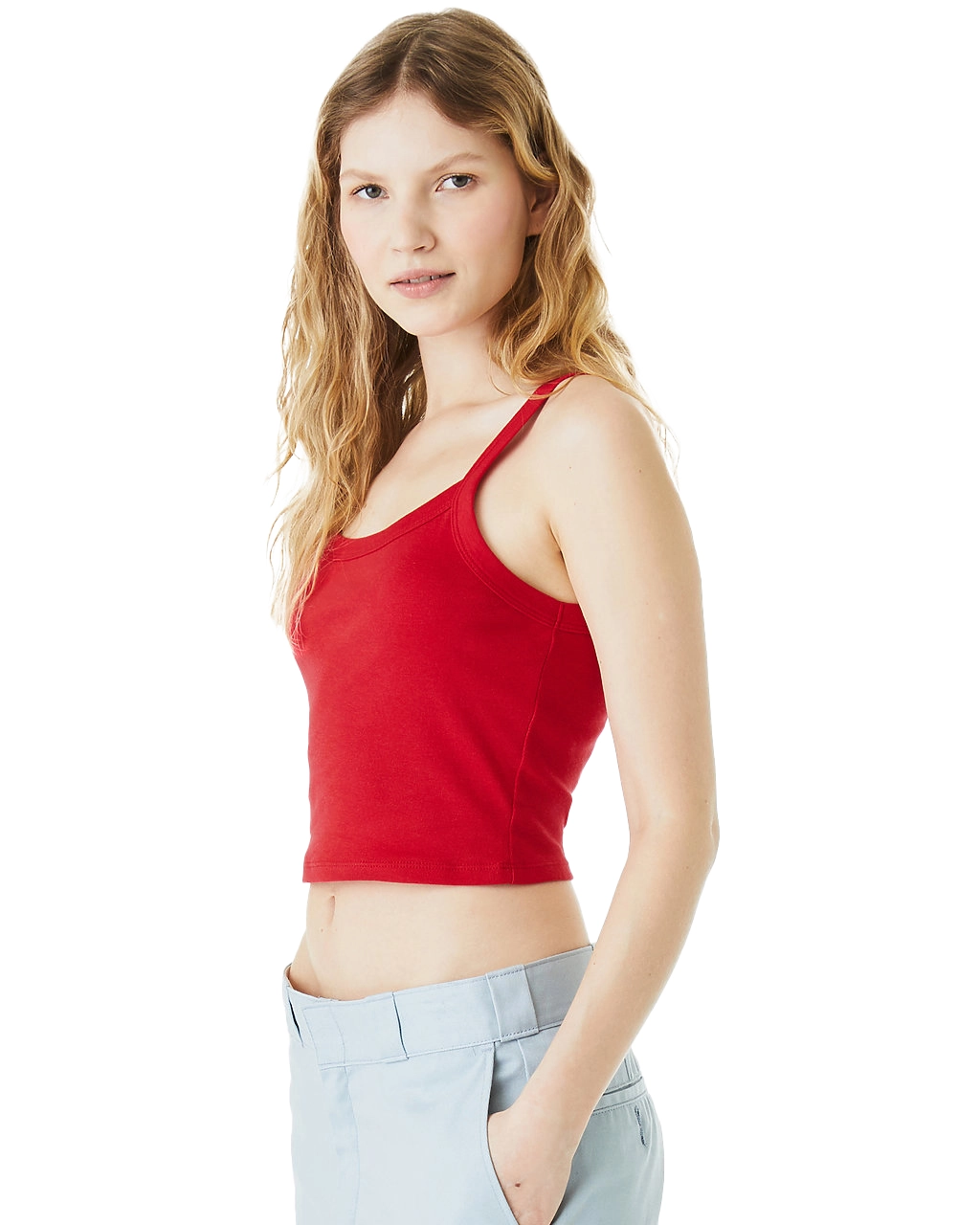 1012 Women’s Micro Rib Spaghetti Strap Tank Top