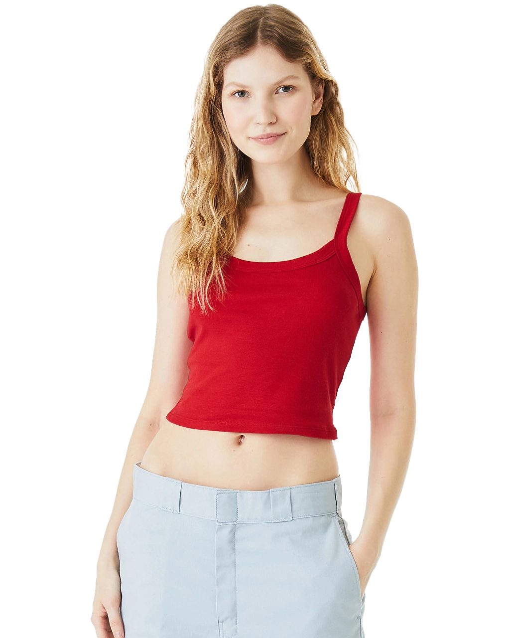 1012 Women’s Micro Rib Spaghetti Strap Tank Top