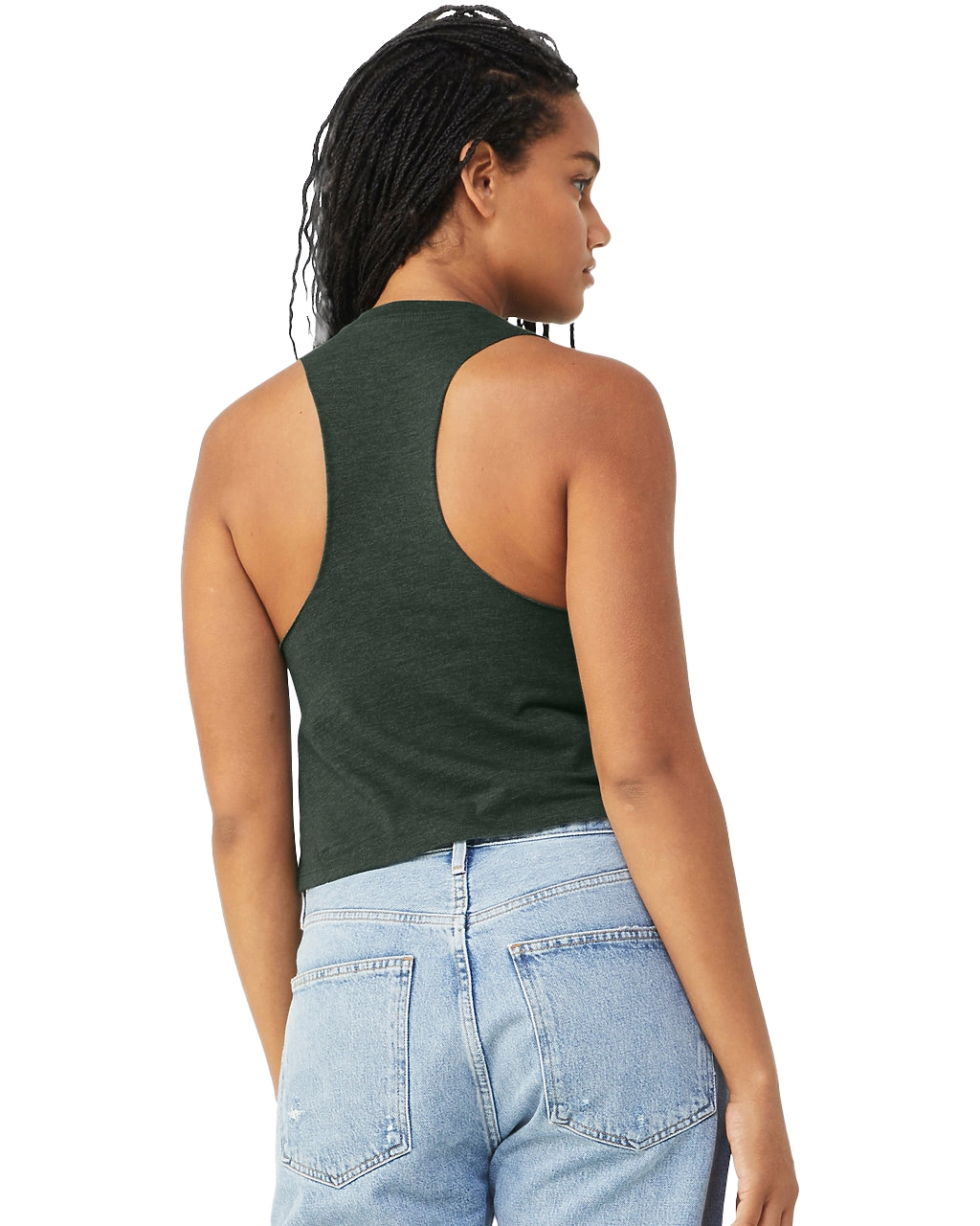 6682 Women’s Racerback Cropped Tank Top