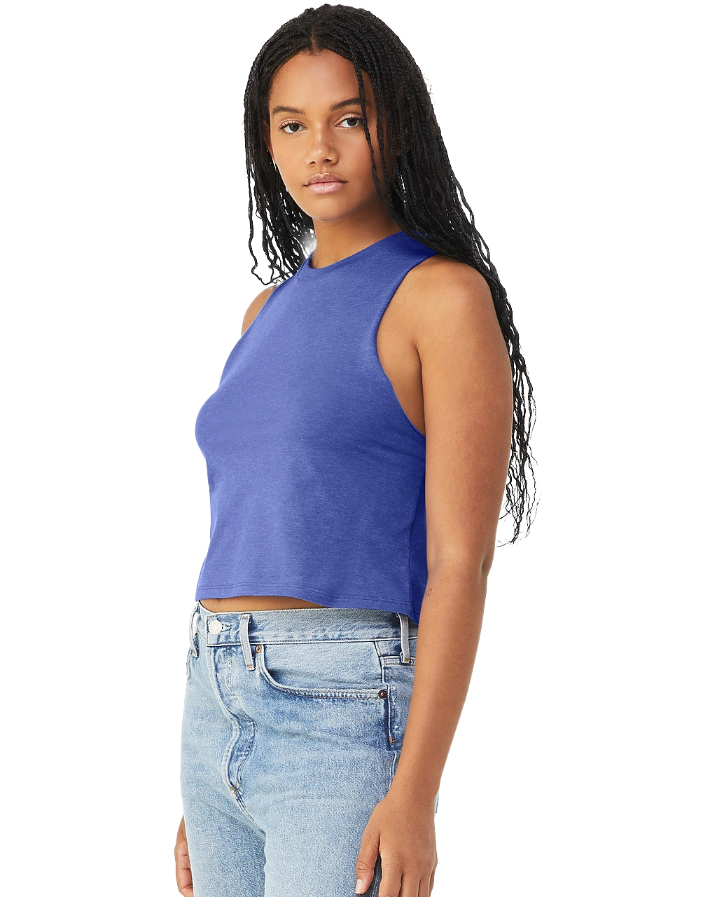 6682 Women’s Racerback Cropped Tank Top