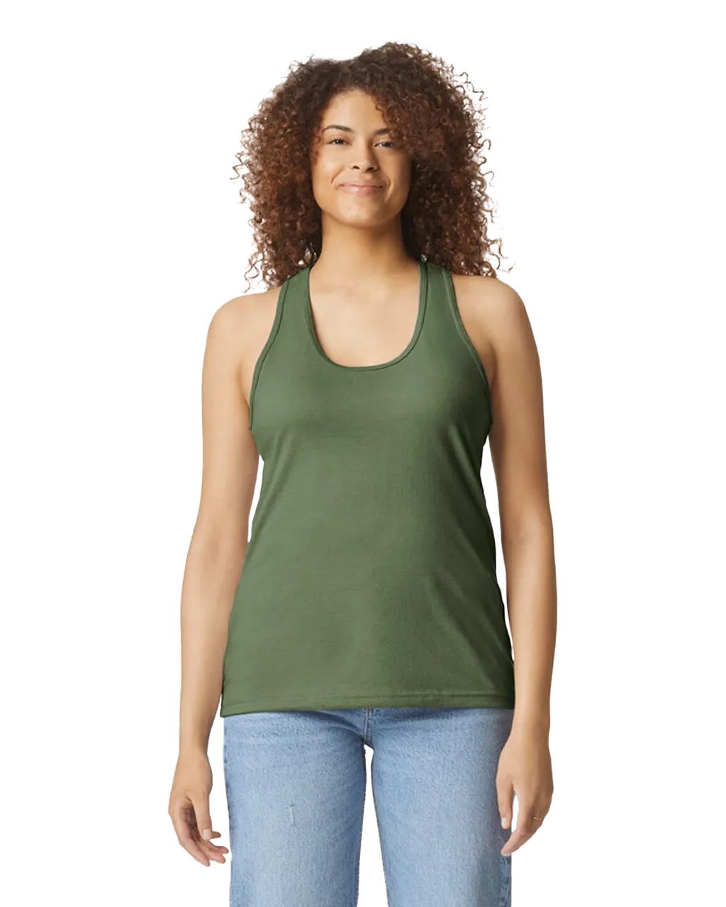 67200L Softstyle® Women’s CVC Racerback Tank Top