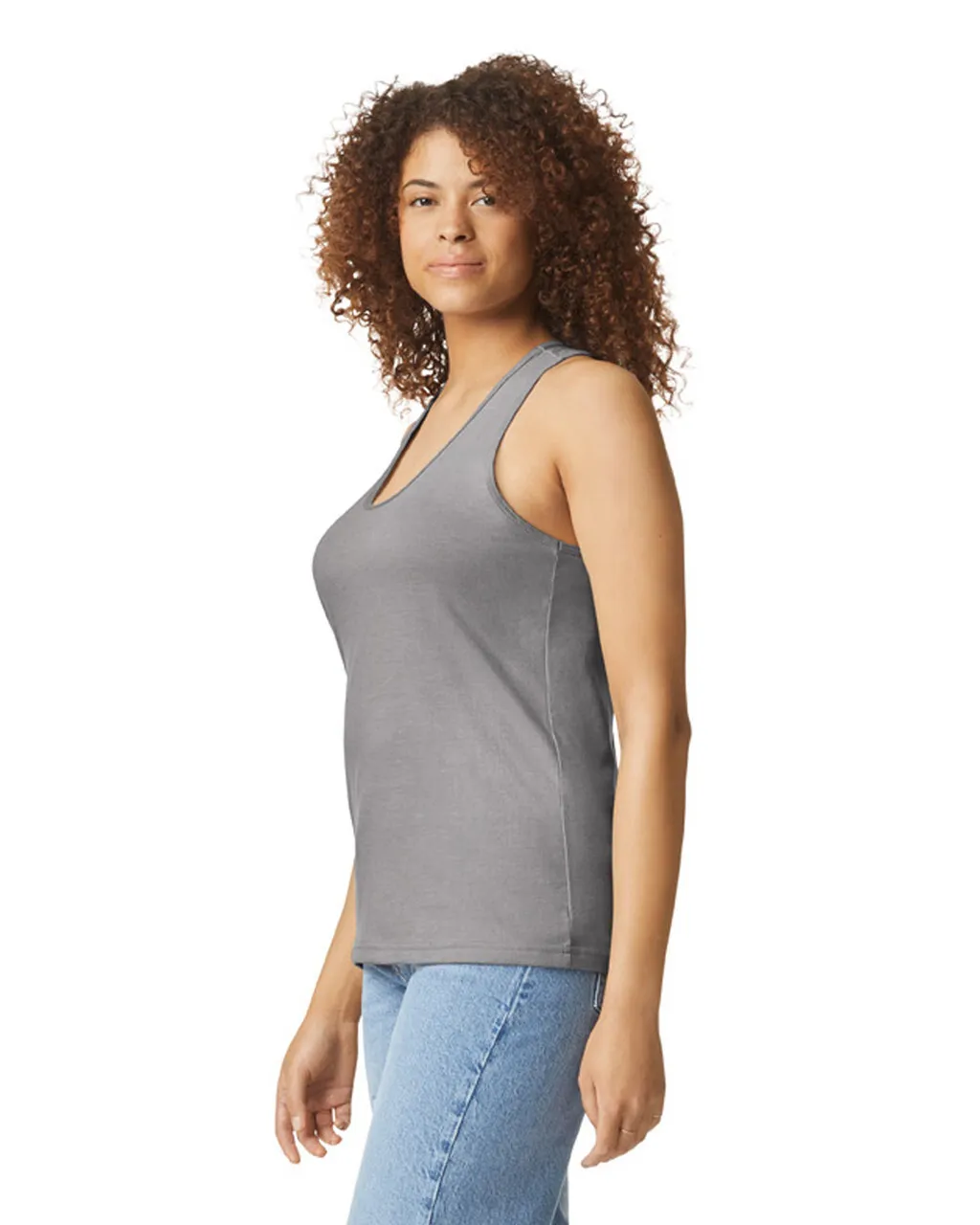 67200L Softstyle® Women’s CVC Racerback Tank Top