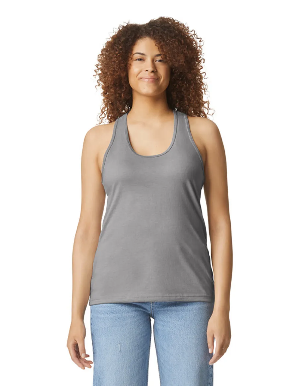 67200L Softstyle® Women’s CVC Racerback Tank Top