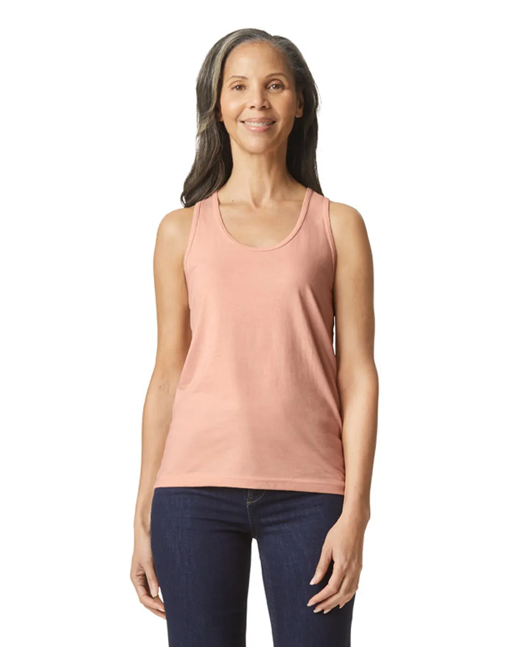 67200L Softstyle® Women’s CVC Racerback Tank Top