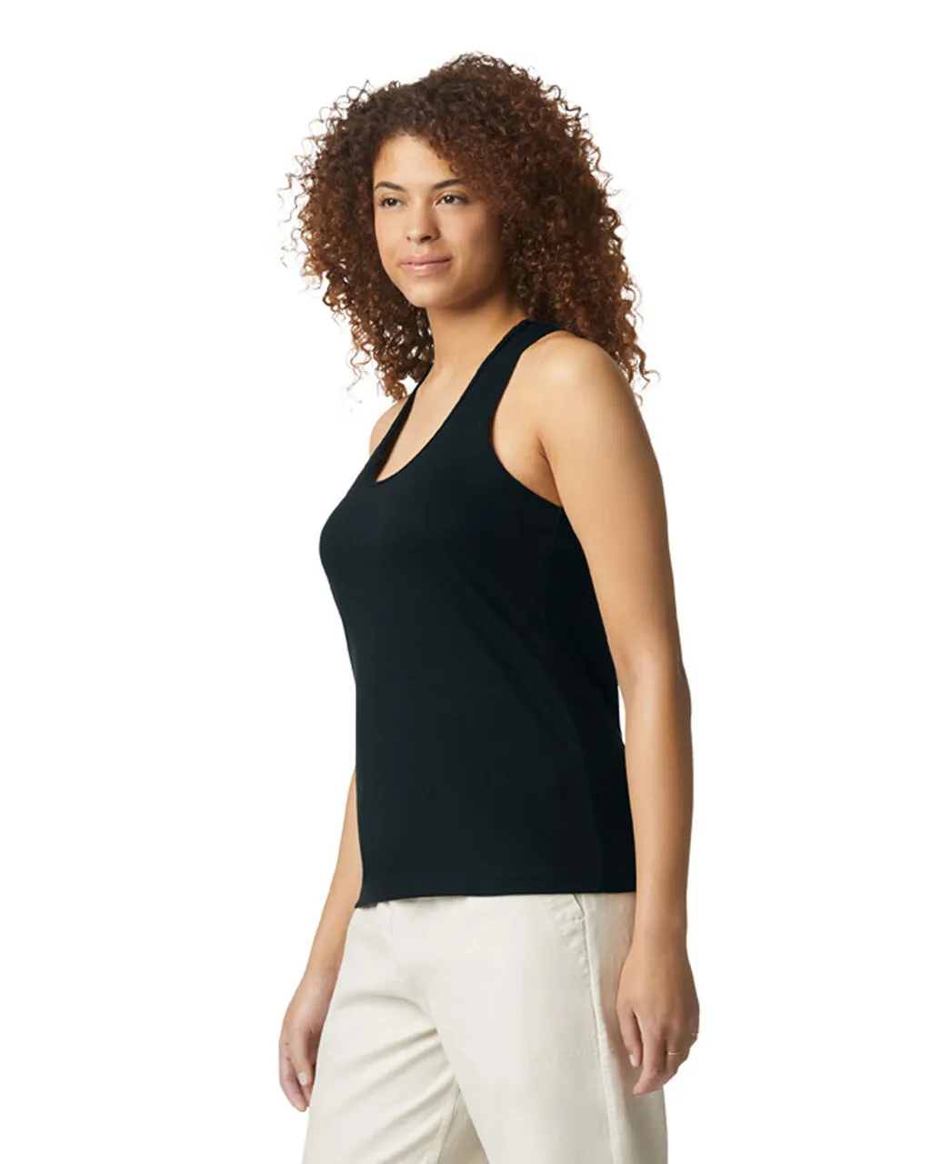 67200L Softstyle® Women’s CVC Racerback Tank Top