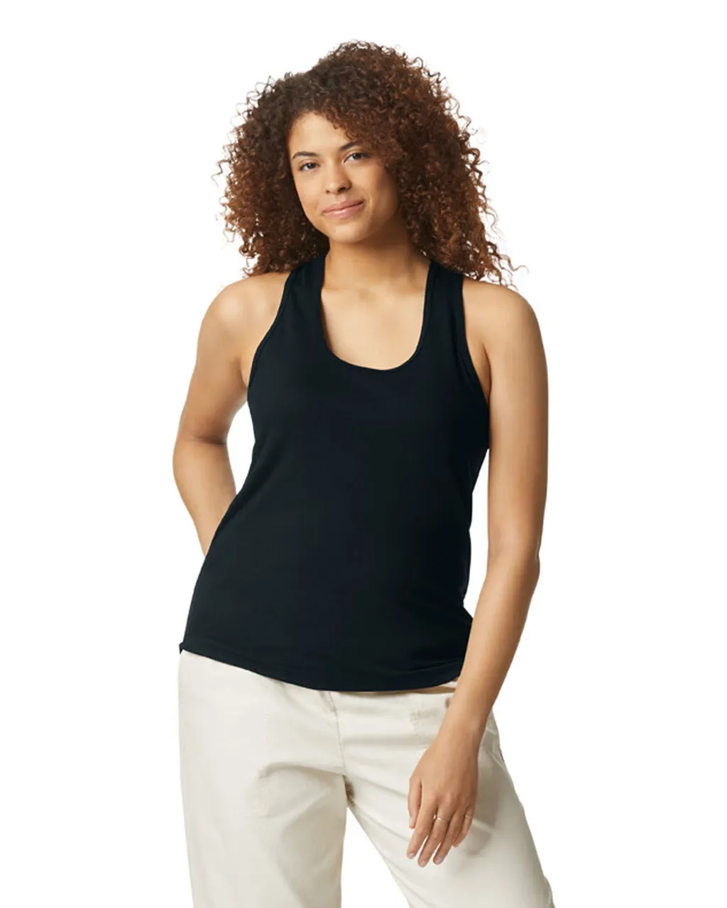 67200L Softstyle® Women’s CVC Racerback Tank Top