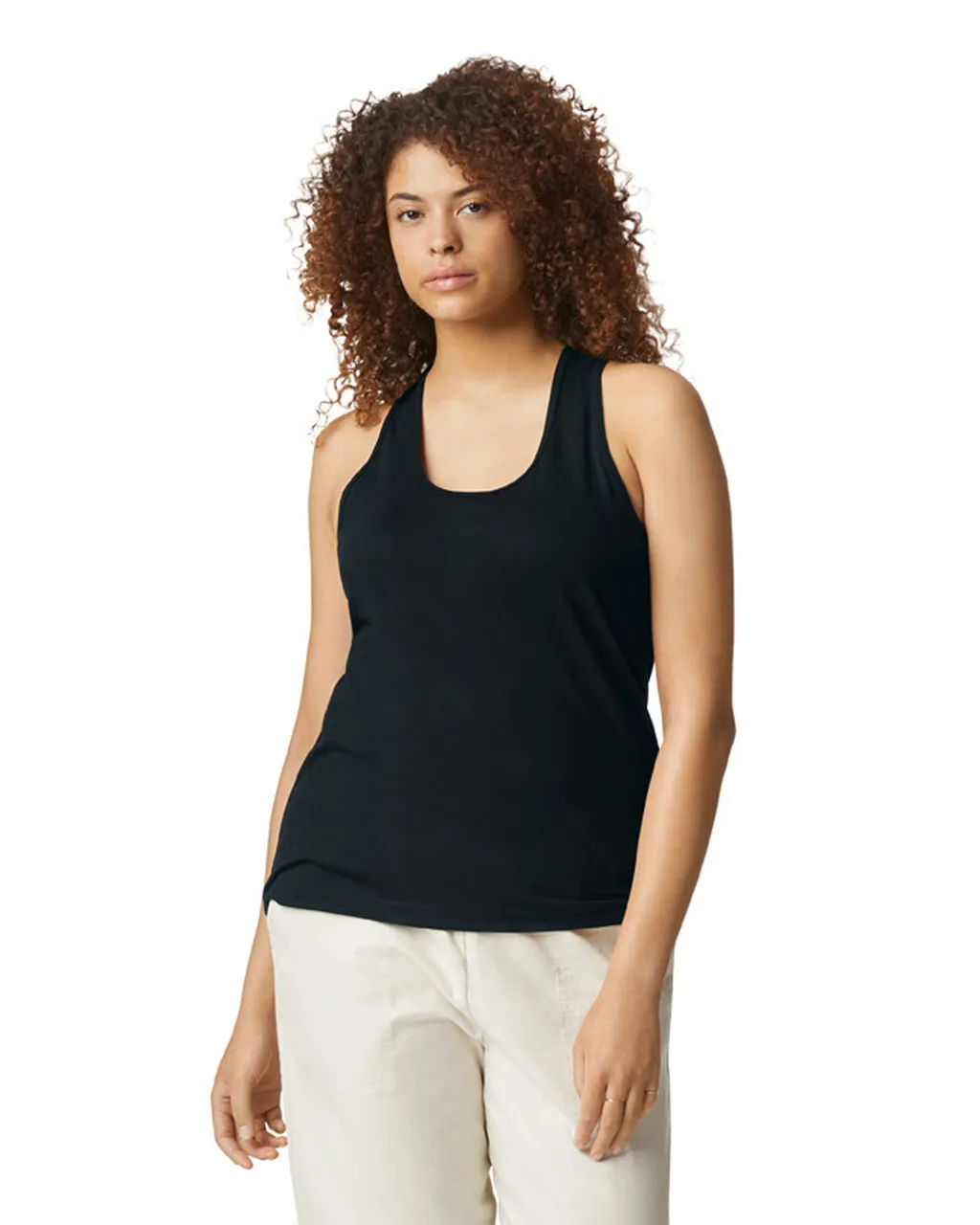 67200L Softstyle® Women’s CVC Racerback Tank Top
