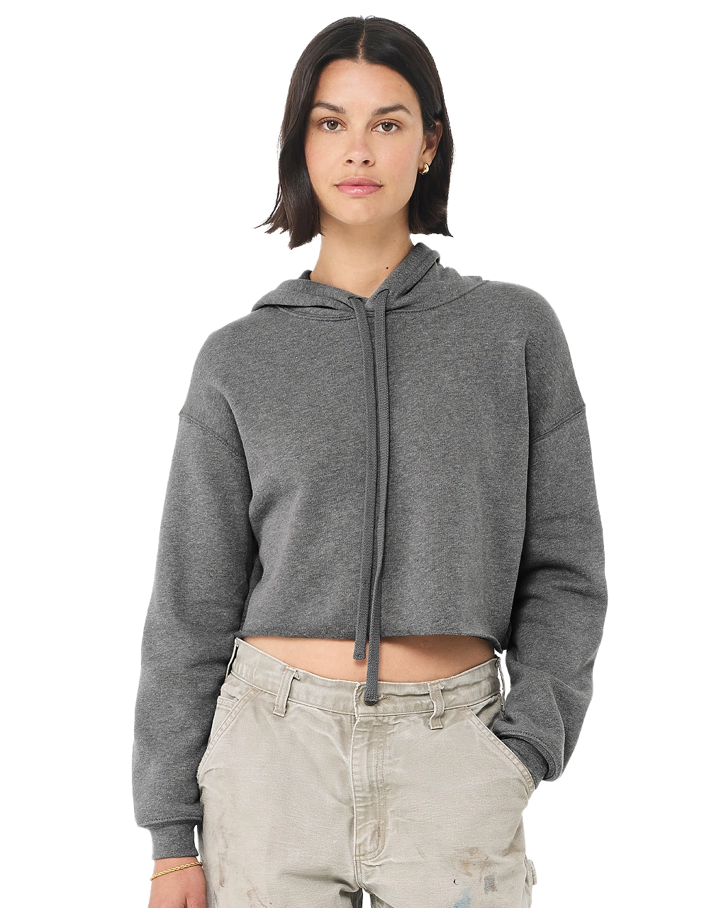 7502 Women’s Cropped Fleece Hoodie