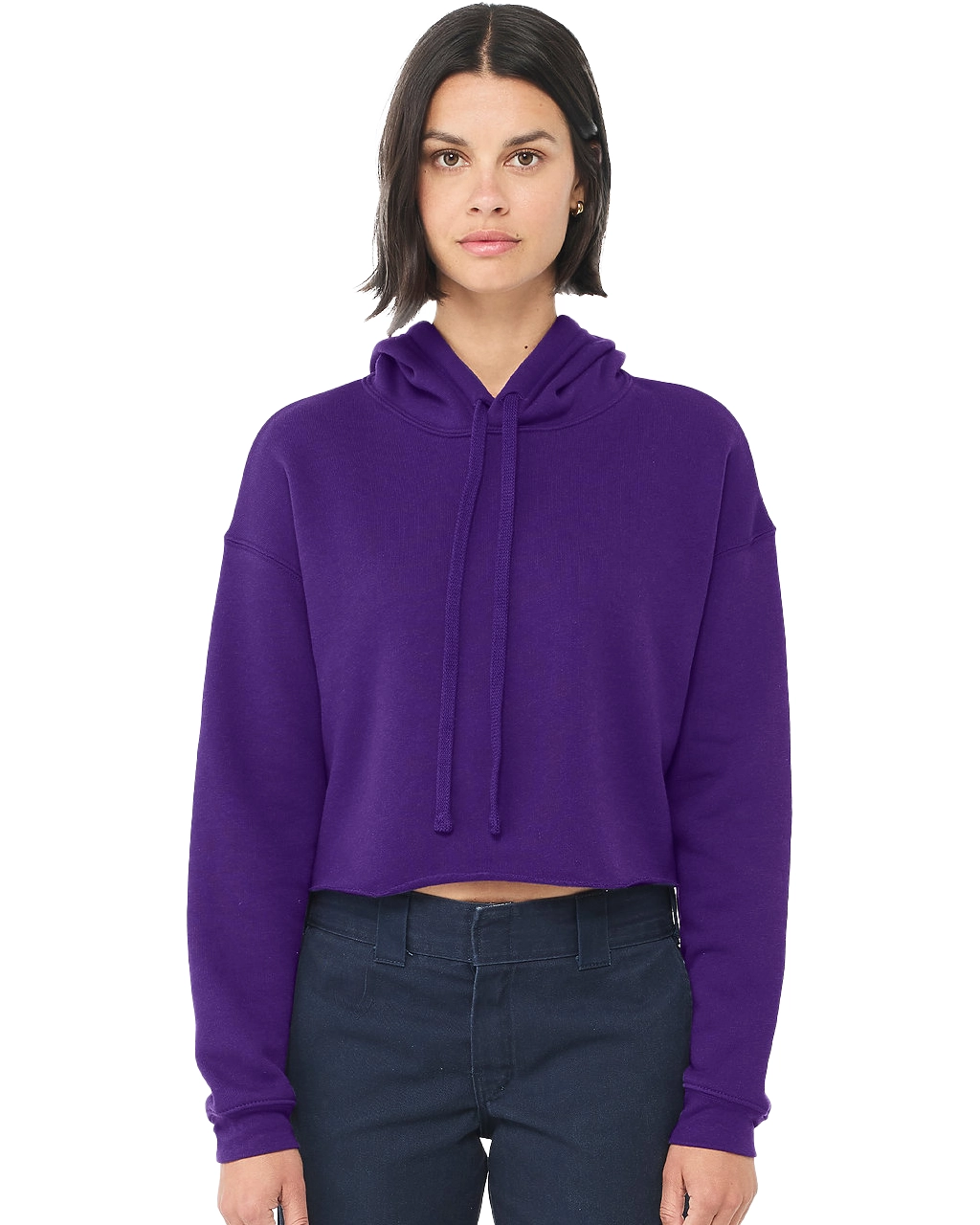 7502 Women’s Cropped Fleece Hoodie