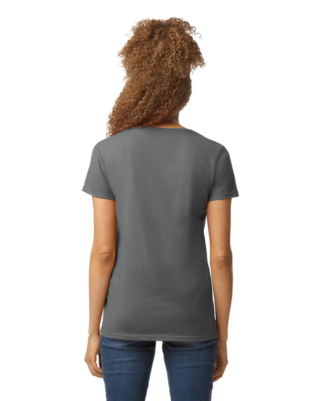 5V00L Women’s Heavy Cotton V-Neck T-Shirt