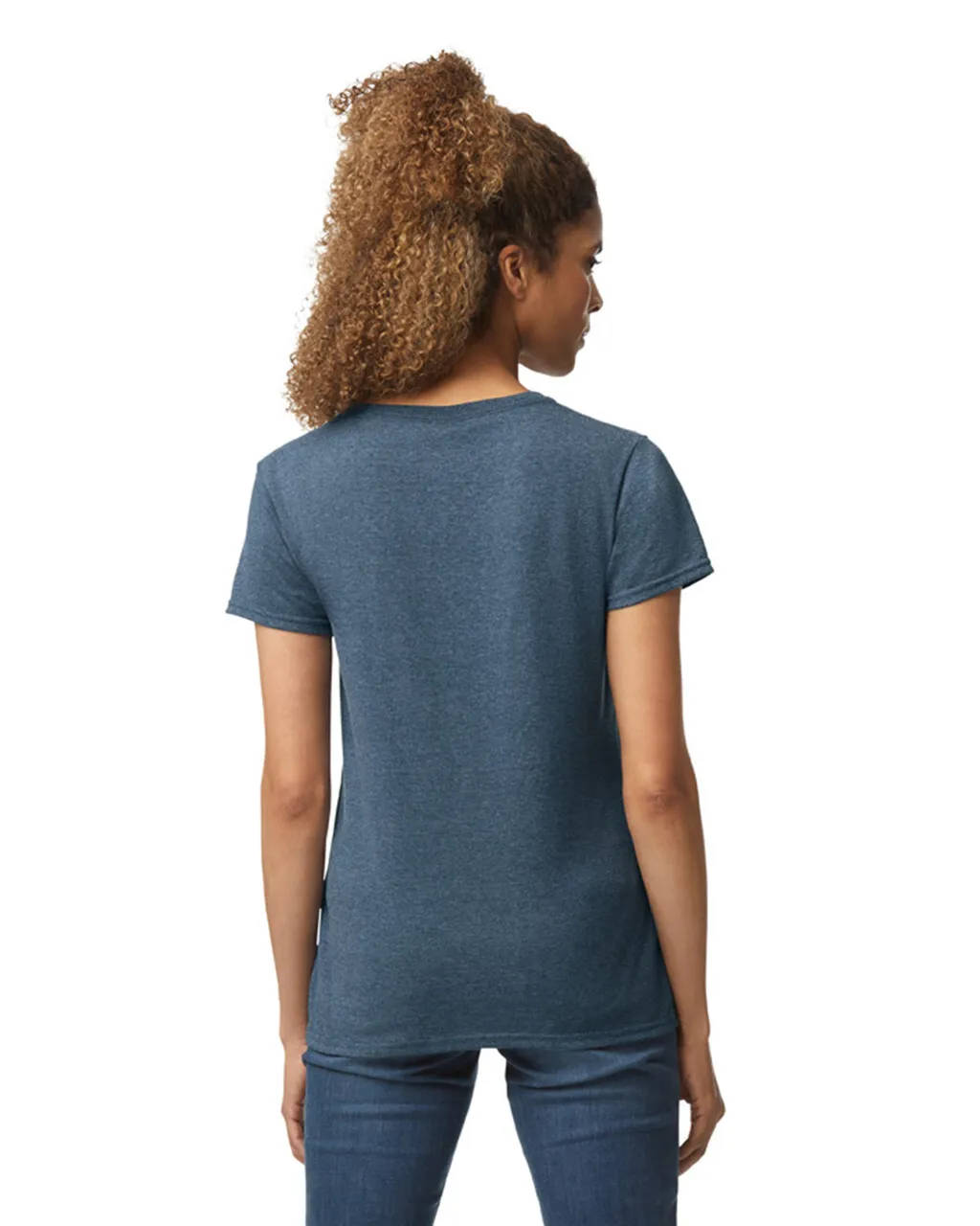 5V00L Women’s Heavy Cotton V-Neck T-Shirt