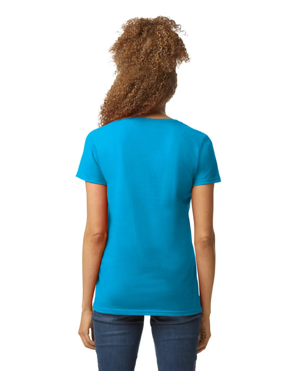 5V00L Women’s Heavy Cotton V-Neck T-Shirt