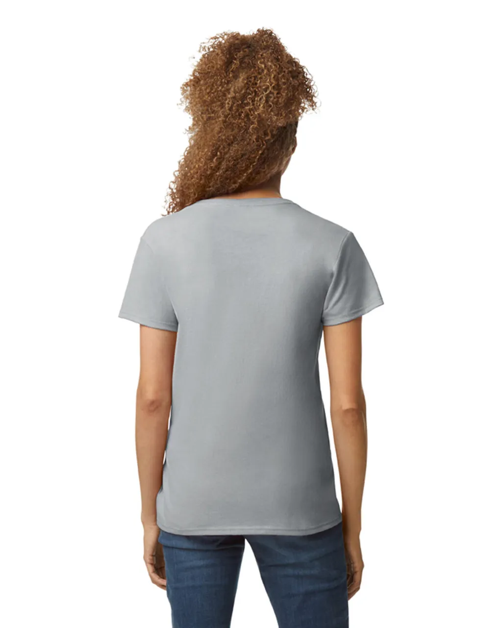 5V00L Women’s Heavy Cotton V-Neck T-Shirt