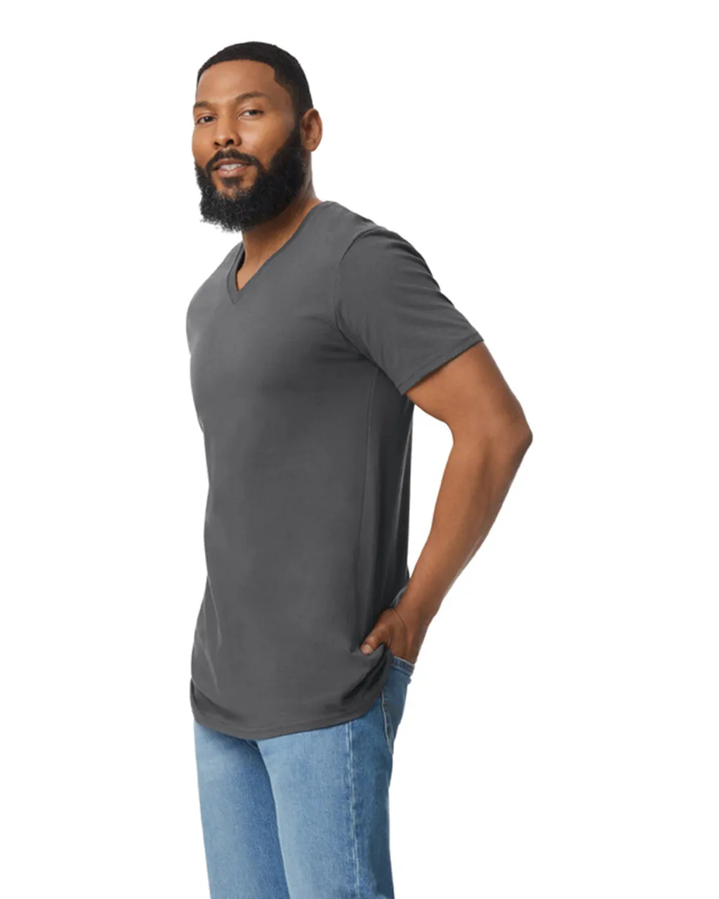64V00 Soft Style V-Neck T-Shirt